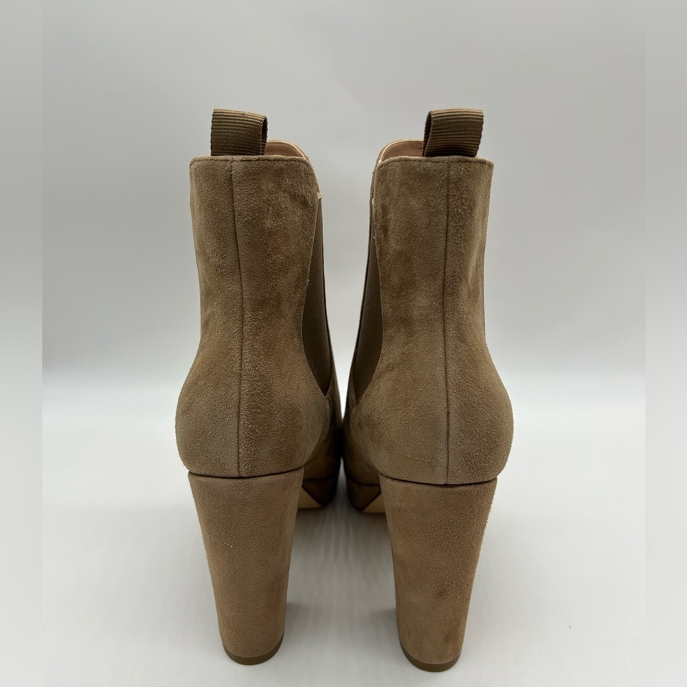 Cole Haan Remi Bootie 100mm Light Whiskey Suede Ankle Boots Women’s 10 B NWB - Picture 8 of 15